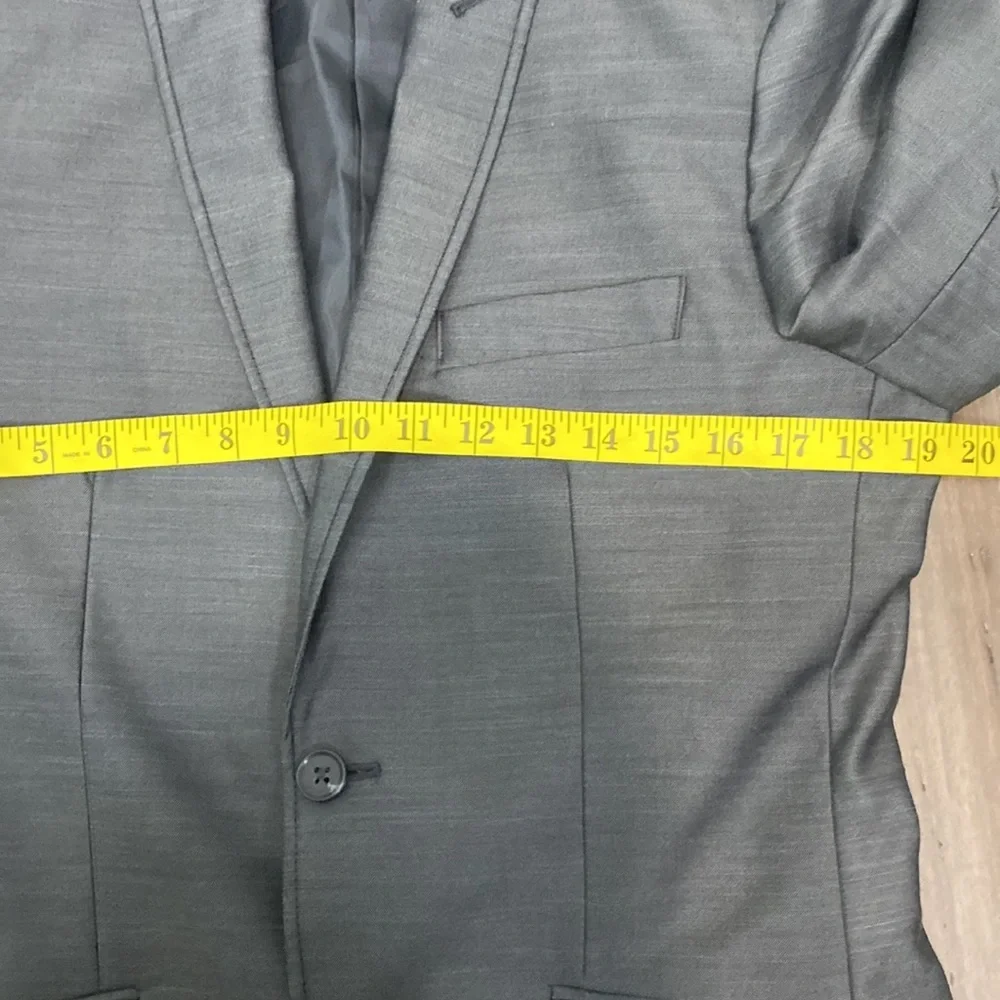 INC international‎ concepts slim fit suit jacket pants blazer gray 30x32